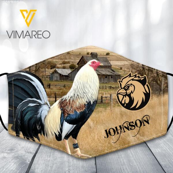 PERSONALIZED ROOSTER MASK TNDT1309