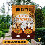 PERSONALIZED CATTLE HALLOWEEN GARDEN FLAG TNMQ1709