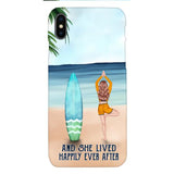 personalized girl yoga surfing beach phone case