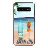 personalized girl yoga surfing beach phone case