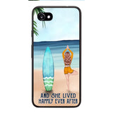 personalized girl yoga surfing beach phone case