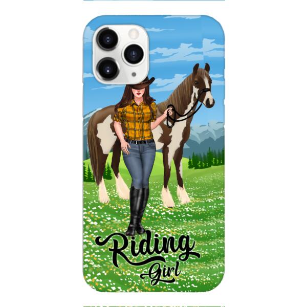 PERSONALIZED RIDING GIRL PHONE CASE PRINTED 3D NEYQ02