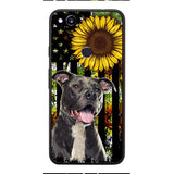 Personalized Dog Sunflower Phone Case JUL-MA03