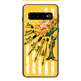 CUSTOMIZED GRANDMA MOTHER PERSONALIZED NICKNAME SUNFLOWER PHONE CASE TNMA