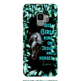 Personalized Girl Runs On Jesus And Horse Phone Caset AUG-LN05