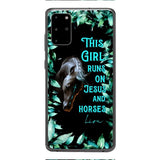 Personalized Girl Runs On Jesus And Horse Phone Caset AUG-LN05