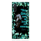 Personalized Girl Runs On Jesus And Horse Phone Caset AUG-LN05