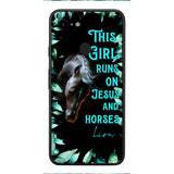 Personalized Girl Runs On Jesus And Horse Phone Caset AUG-LN05