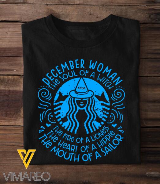 Personalized December Girl Tshirt Printed SEP-LN25