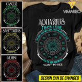 Personalized Zodiac Tshirt Printed SEP-DT28