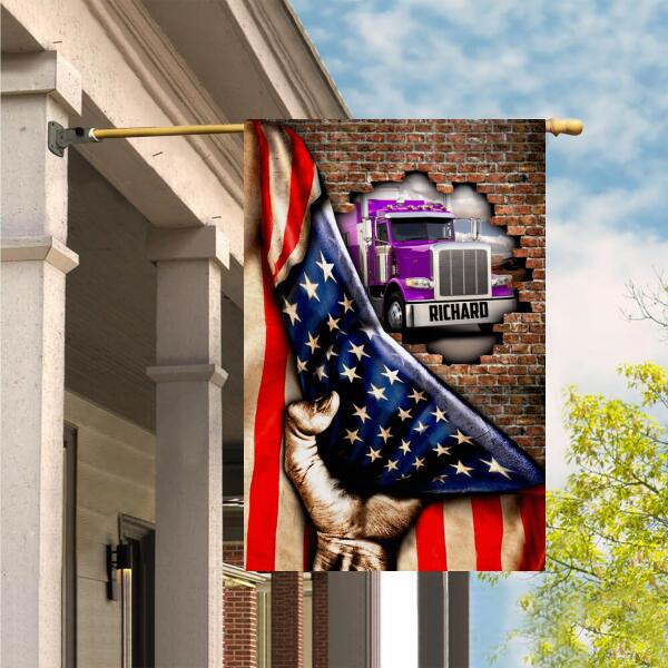 Personalized Trucker Flag SEP-DT29