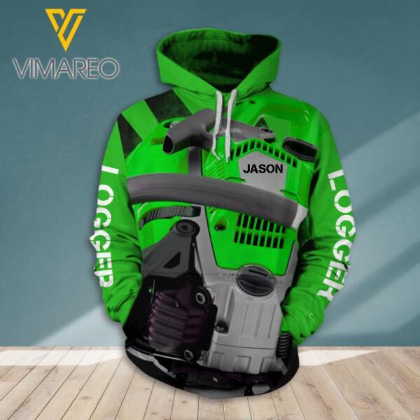 Personalized Logger Hoodie 3D Printed OCT-DT01