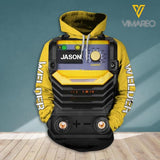 Personalized Welder Hoodie 3D Printed OCT-DT01