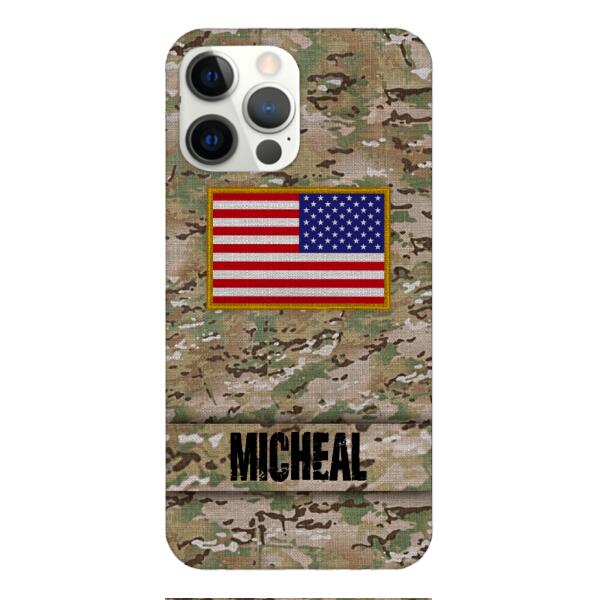 Personalized U.S Soldier Phone Case OCT-HQ07