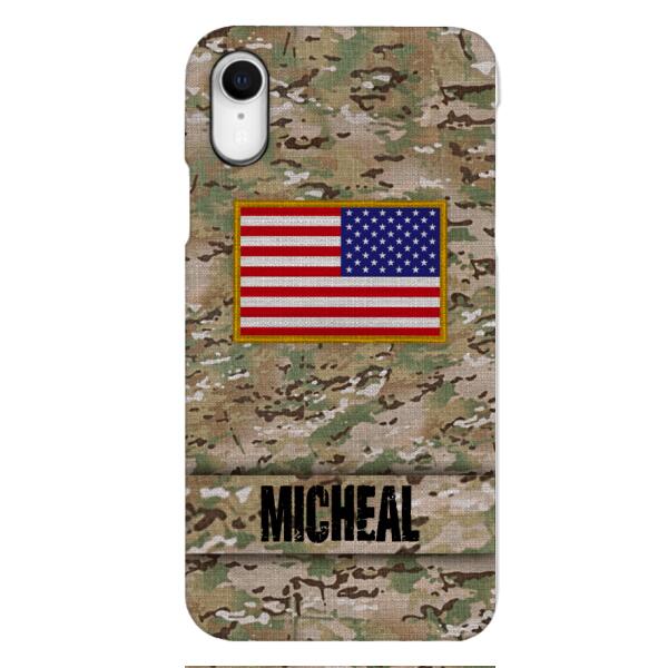 Personalized U.S Soldier Phone Case OCT-HQ07