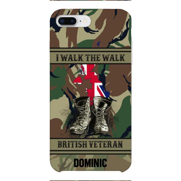Personalized British Veteran Phone Case OCT-DT10