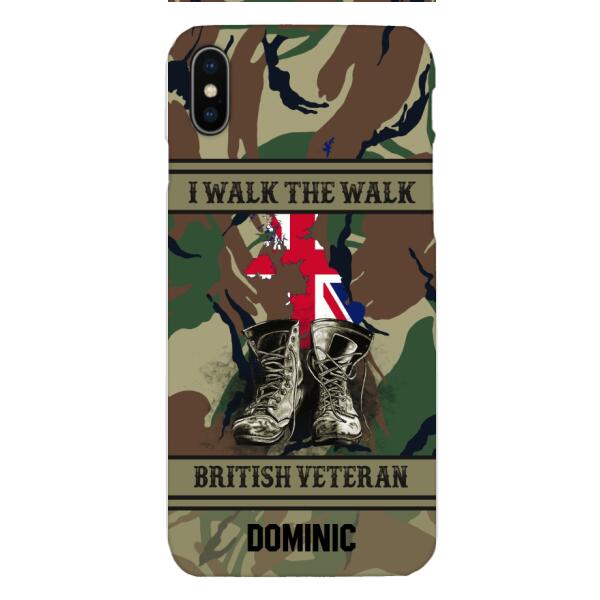 Personalized British Veteran Phone Case OCT-DT10