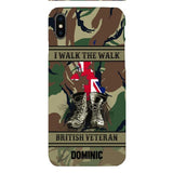 Personalized British Veteran Phone Case OCT-DT10