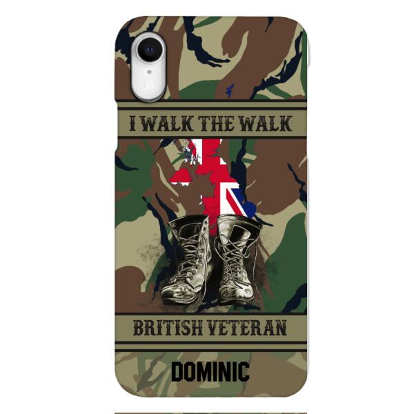 Personalized British Veteran Phone Case OCT-DT10
