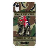 Personalized British Veteran Phone Case OCT-DT10