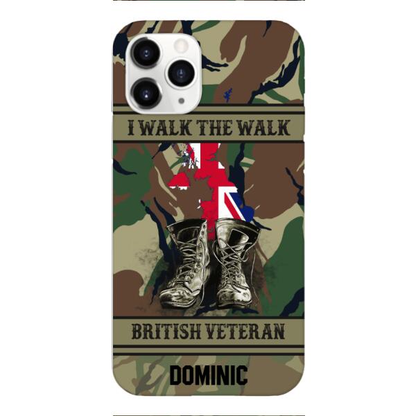Personalized British Veteran Phone Case OCT-DT10