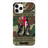Personalized British Veteran Phone Case OCT-DT10