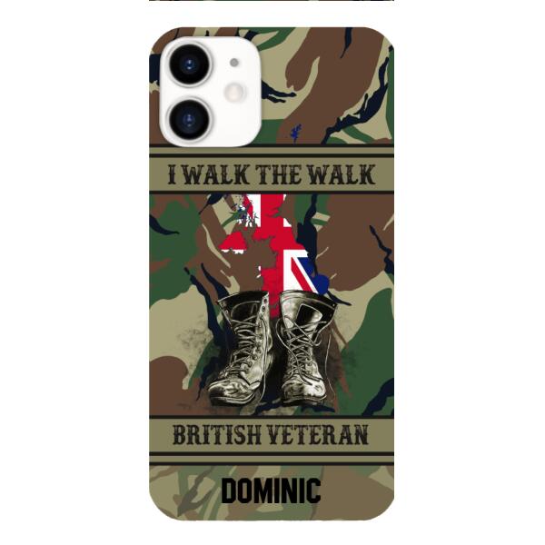 Personalized British Veteran Phone Case OCT-DT10