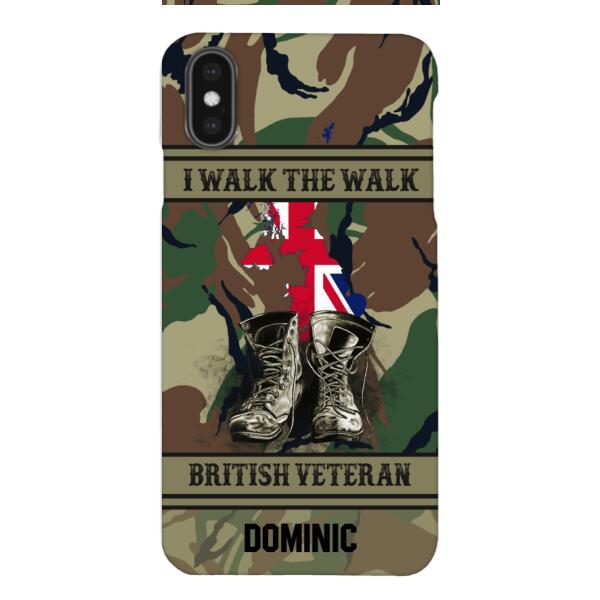 Personalized British Veteran Phone Case OCT-DT10