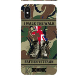 Personalized British Veteran Phone Case OCT-DT10