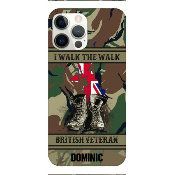 Personalized British Veteran Phone Case OCT-DT10