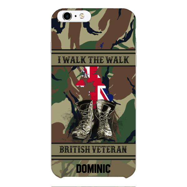 Personalized British Veteran Phone Case OCT-DT10