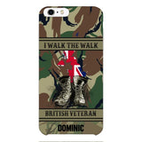 Personalized British Veteran Phone Case OCT-DT10