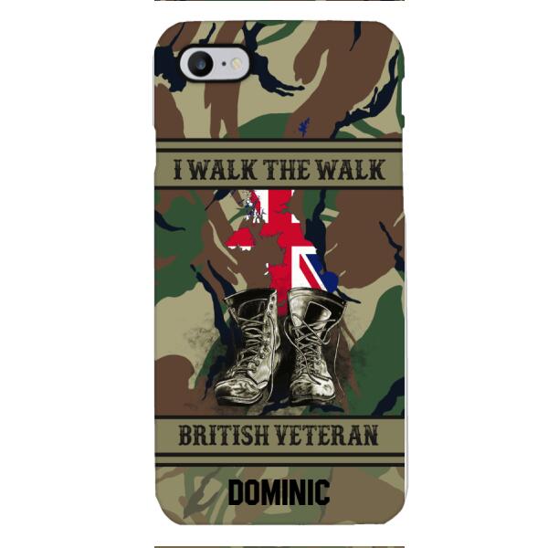 Personalized British Veteran Phone Case OCT-DT10