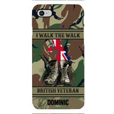 Personalized British Veteran Phone Case OCT-DT10