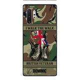 Personalized British Veteran Phone Case OCT-DT10