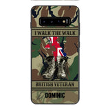 Personalized British Veteran Phone Case OCT-DT10