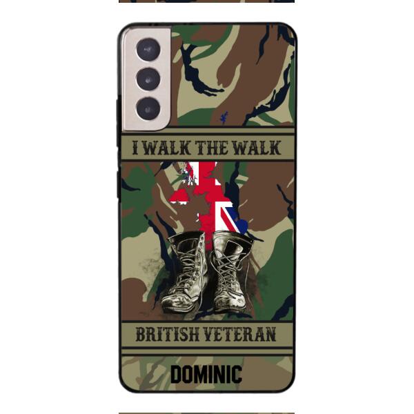 Personalized British Veteran Phone Case OCT-DT10