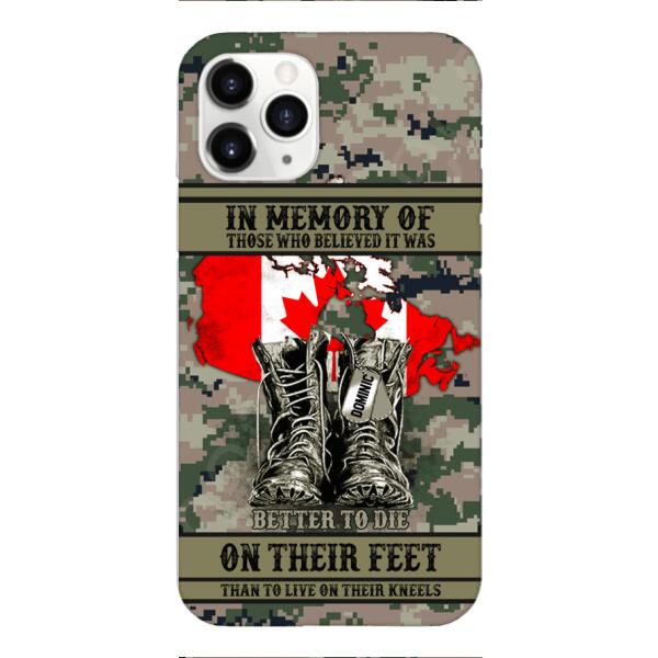Personalized Canadian Veteran Phone Case OCT-MA10