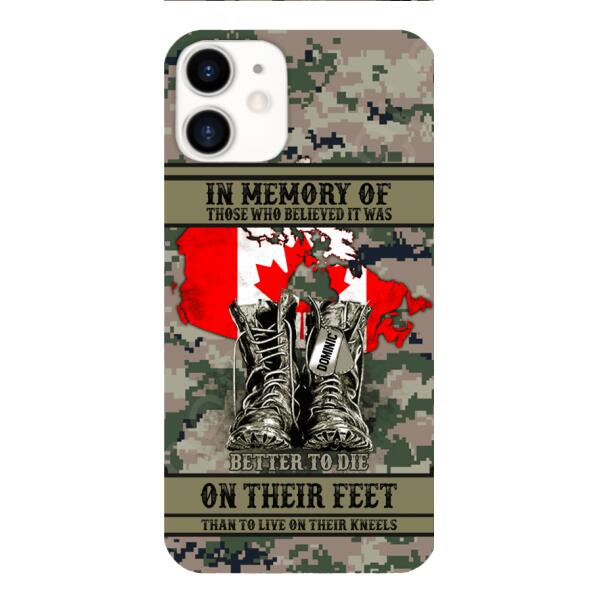 Personalized Canadian Veteran Phone Case OCT-MA10