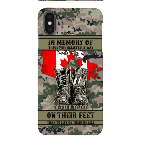 Personalized Canadian Veteran Phone Case OCT-MA10