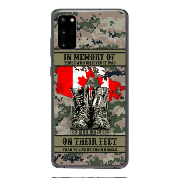 Personalized Canadian Veteran Phone Case OCT-MA10