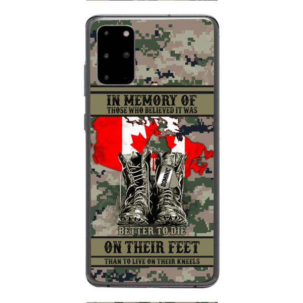 Personalized Canadian Veteran Phone Case OCT-MA10