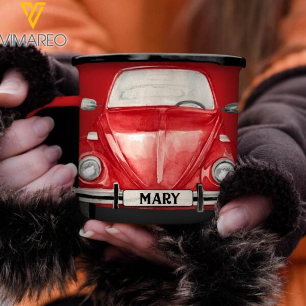 PERSONALIZED BEETLE CAR MUG 12OZ 3D PRINTED TNDT1210