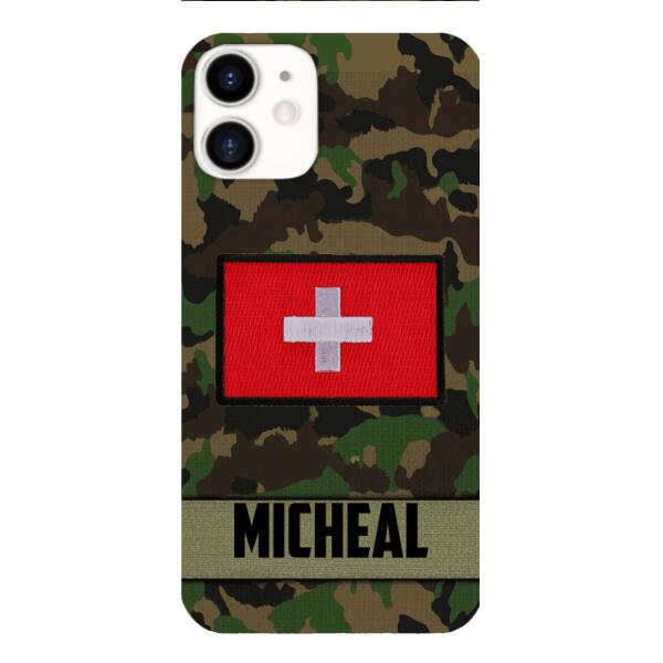 Personalized Swiss Soldier Phone Case OCT-LN14