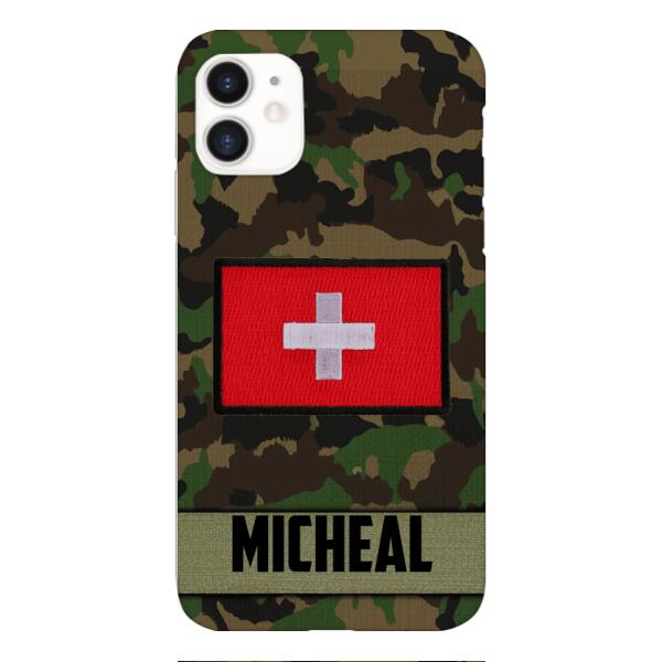 Personalized Swiss Soldier Phone Case OCT-LN14