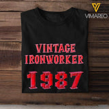 Personalized Ironworker Tshirt Printed OCT-LN20