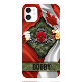 Personalized Canadian Soldier Phone Case OCT-DT21