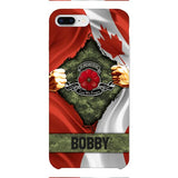 Personalized Canadian Soldier Phone Case OCT-DT21