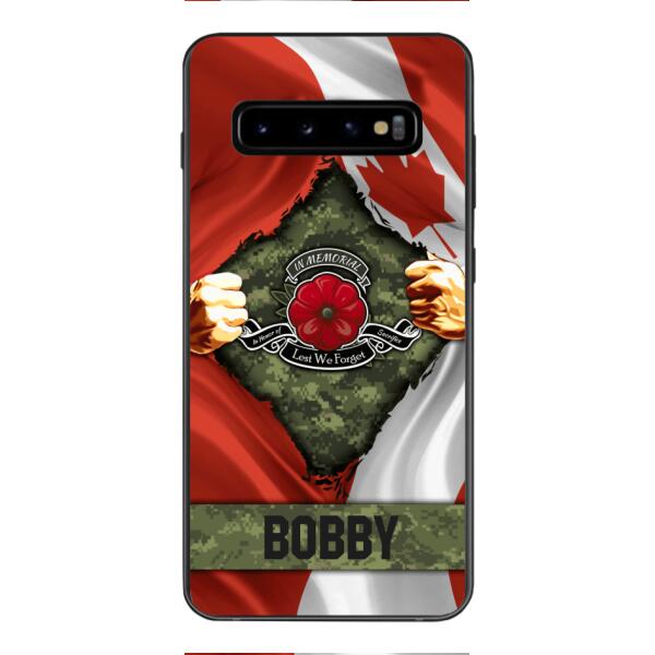 Personalized Canadian Soldier Phone Case OCT-DT21