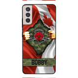 Personalized Canadian Soldier Phone Case OCT-DT21